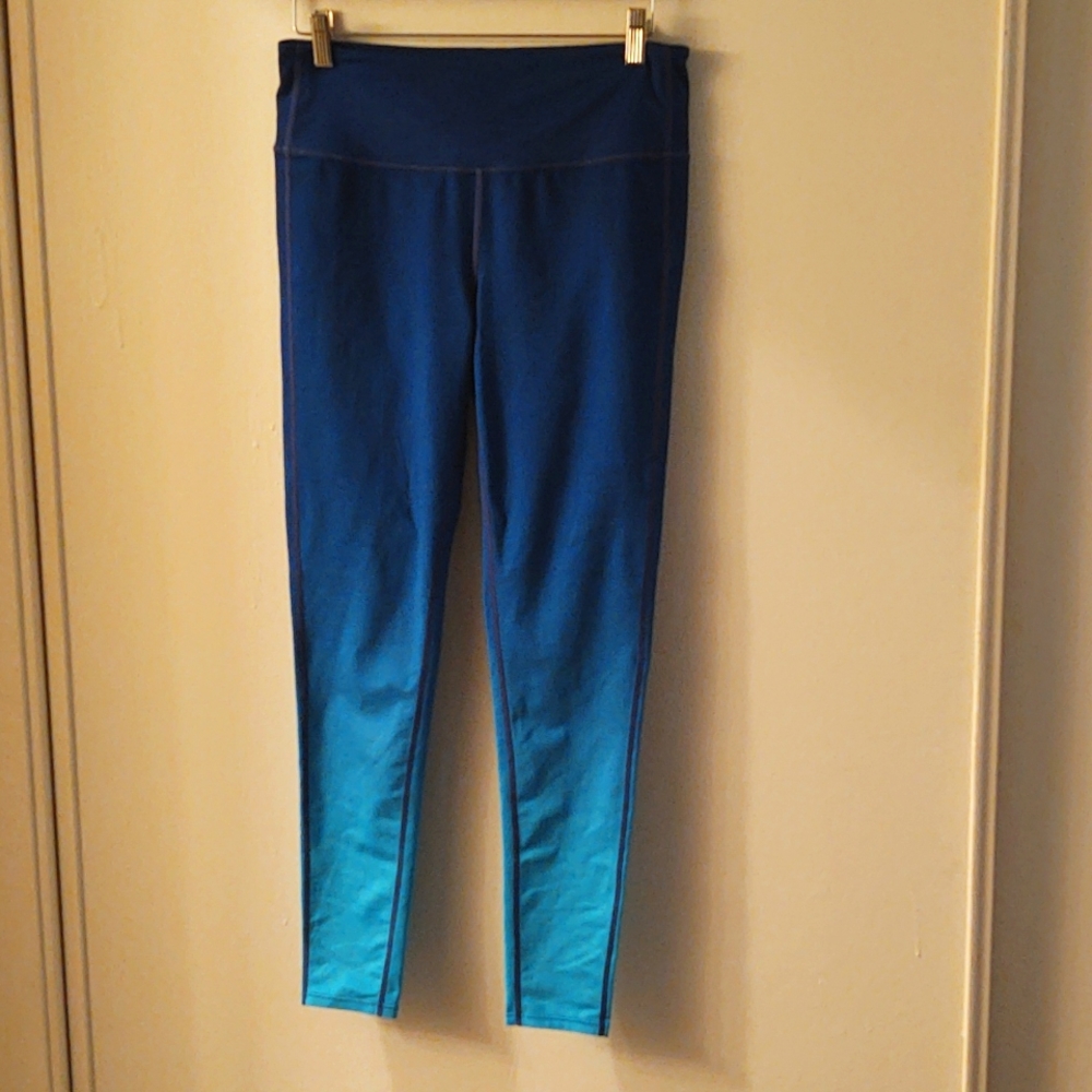 Altheta Blue Ombre workout leggings